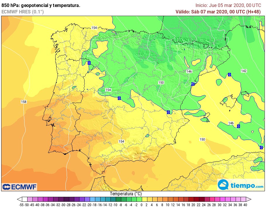 MeteoAdM's tweet photo. ... i tot plegat amb una temp amb 📉📉 lliure respecte avui amb una màxima que quedarà ben curta entre 10-12°C a tot estirar. #Cotade❄️ ben baixeta de cara a la #tarda entre els 600-800 m en moment de ☔ #Batec @epicjoan1 @FoscaClara #6març2020 https://t.co/yV90pACS7f