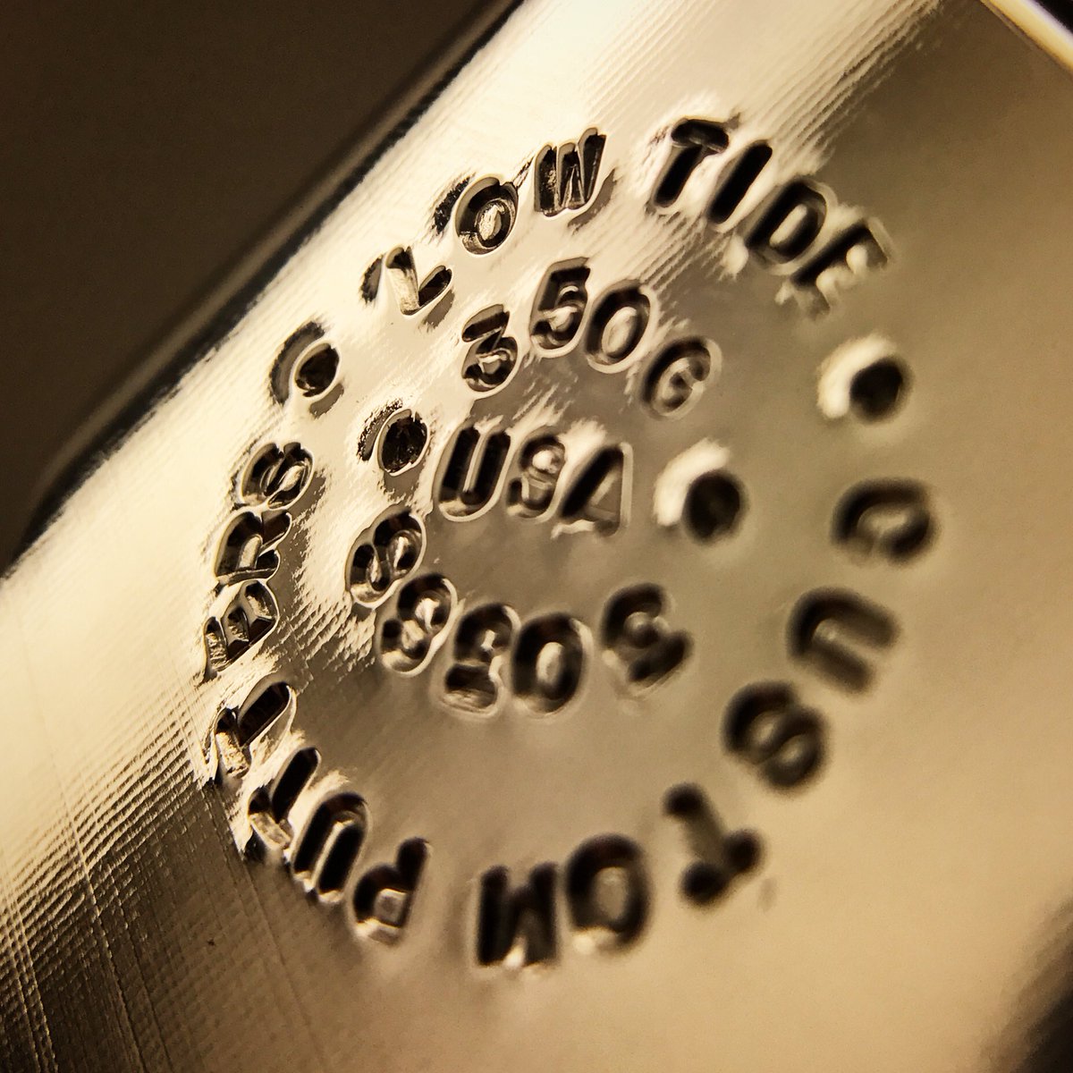 LowTidePutters's tweet photo. #HandStamp on a custom FIN putter order https://t.co/2oju4yVXb6