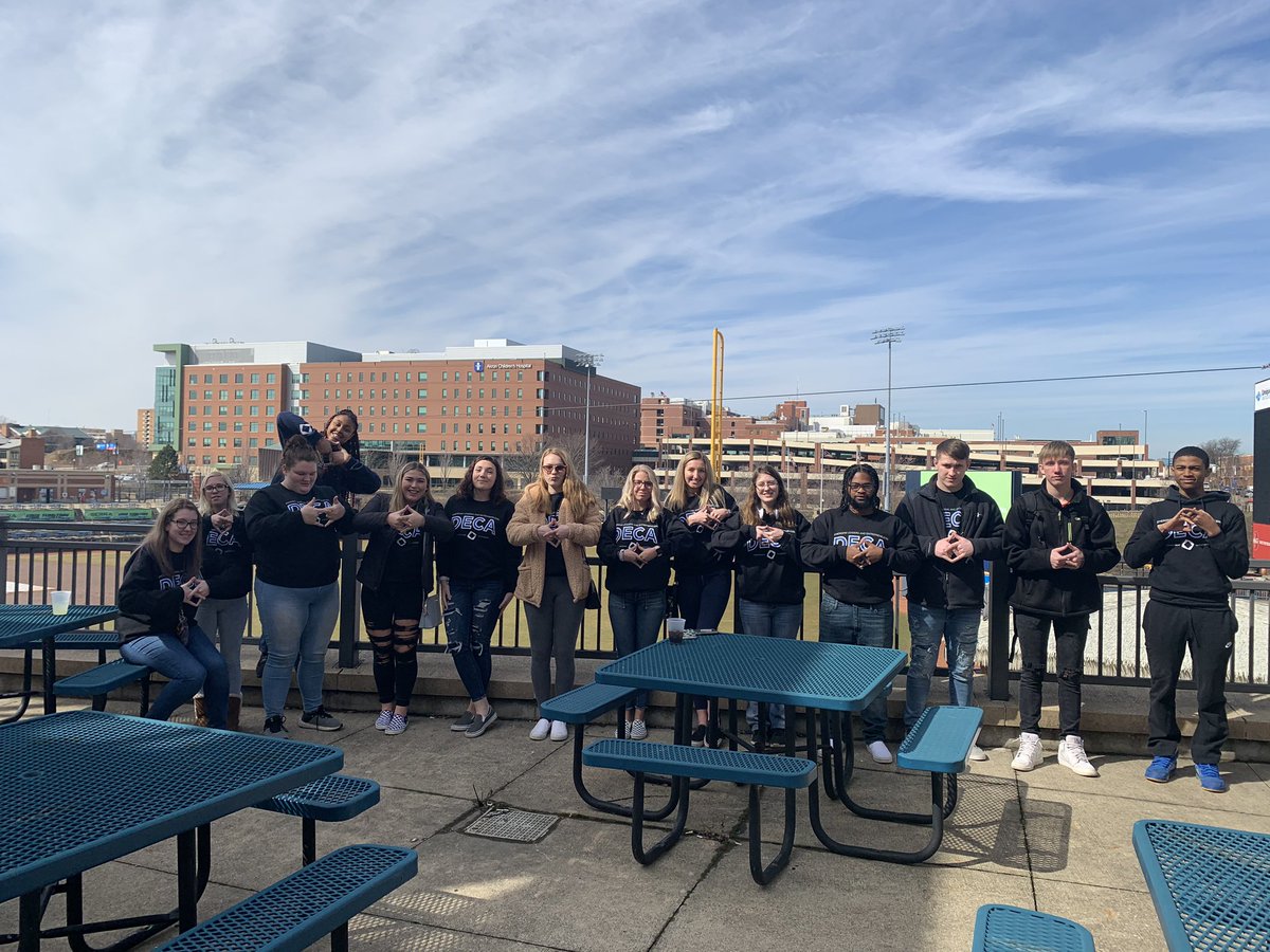 BarbertonDECA's tweet photo. Today @BHSMagics Marketing students spent time with the marketing and communications staff at @AkronRubberDuck stadium learning all about how they plan and execute games and special events. No sign of Webster but fun was had by all! https://t.co/4nI0POXzsW