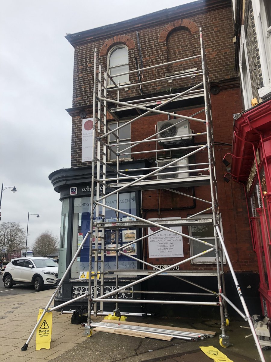 New Panasonic multi systems going in to offices, you do need a head for heights in this game!