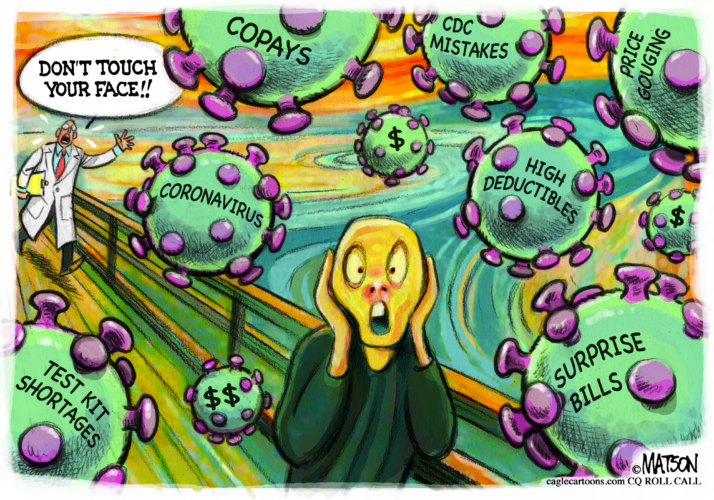 The Coronavirus Scream  - Don't touch your face.
truthdig.com/cartoons/the-c…