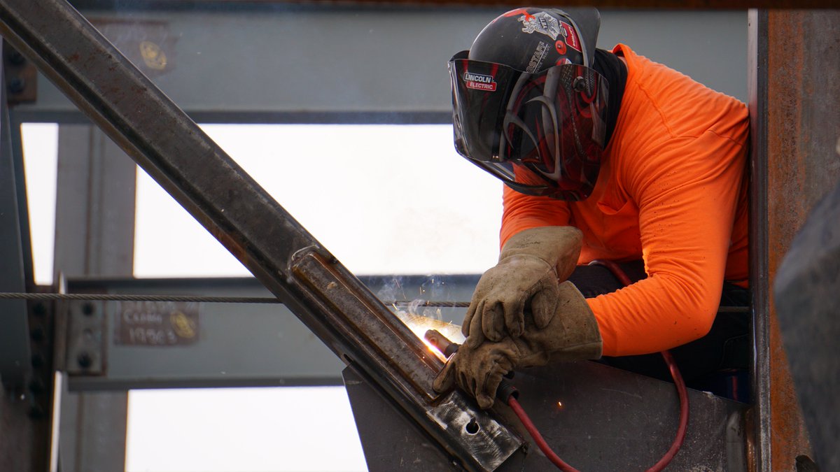 IncErectors's tweet photo. Getting some structural steel welding done on the braces at the Center Street Hotel in Jackson, Wyoming.

#steelerectors #steelerect #metalworking #iron #ironworker #jackson #wyoming #idaho #idahofalls #jobs #hiring #nowhiring #helpneeded #welding #welder #weld #welders https://t.co/gCZXjHup0b