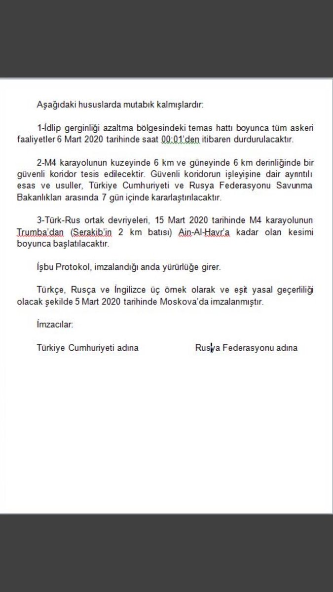 metinfeyzioglu's tweet photo. Ateşkes sağlandı.Öncesinde Türkiye, Rus desteğiyle saldıran Suriye’ye bedel ödetti.Rusya,Türkiye ile işbirliği yapmazsa bölgede gücünü koruyamaz.Suriye,Türkiye ile savaşırsa kalıcı olarak bölünür. Türkiye,Suriye istikrara kavuşur ise Doğu Akdenize odaklanabilir.Ateşkes olumludur. https://t.co/FXrkCK4Eah