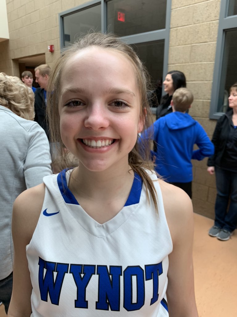 “Coach Steve always says “look for each other, shoot your shot” and I feel we did that today especially in the second half” Emersyn Sudbeck, #21 on the Wynot basketball. #JOUR200A #wynotbluedevils