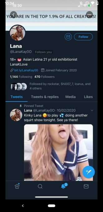 Don't follow this scammer 😂 I don't want y'all getting a virus ! Report pls  @lanakay0O https://t.co