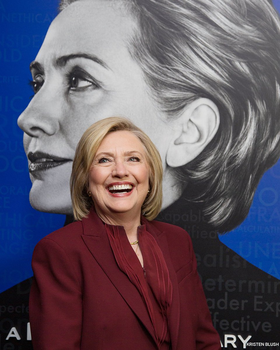 HillaryClinton's tweet photo. Thank you to everyone who joined us for the joyful New York premiere of "Hlilary" last night. The docuseries about the last 50 years of my life—and our politics, and the changing role of women in America—will be live on Hulu tomorrow. #HillaryonHulu https://t.co/1JoTFyfRTq