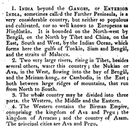This is the 2nd component of India : India beyond GangesThis includes Burma also. So that's some deviation from current India and undivided India.