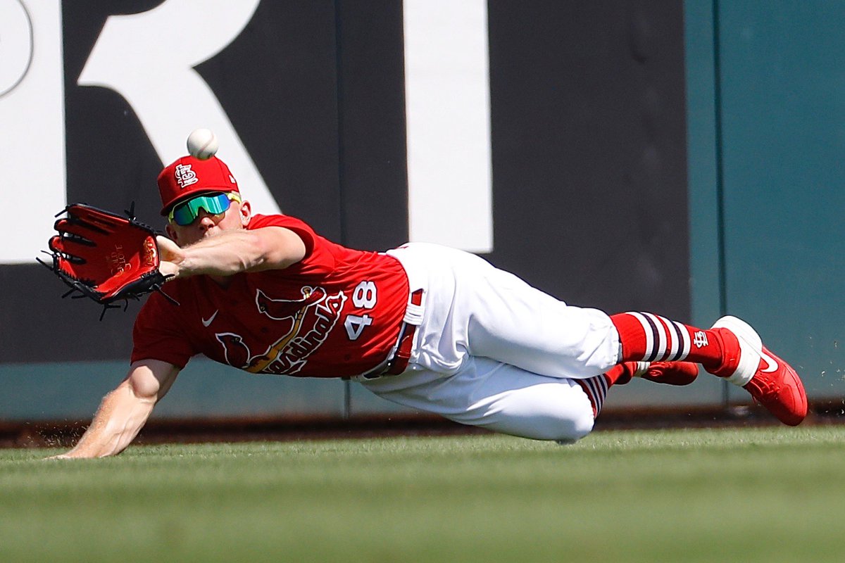 Cardinals's tweet photo. It’s not a bird. 
It’s not a plane. 
It’s @aybaybader! https://t.co/iDyODWTBga