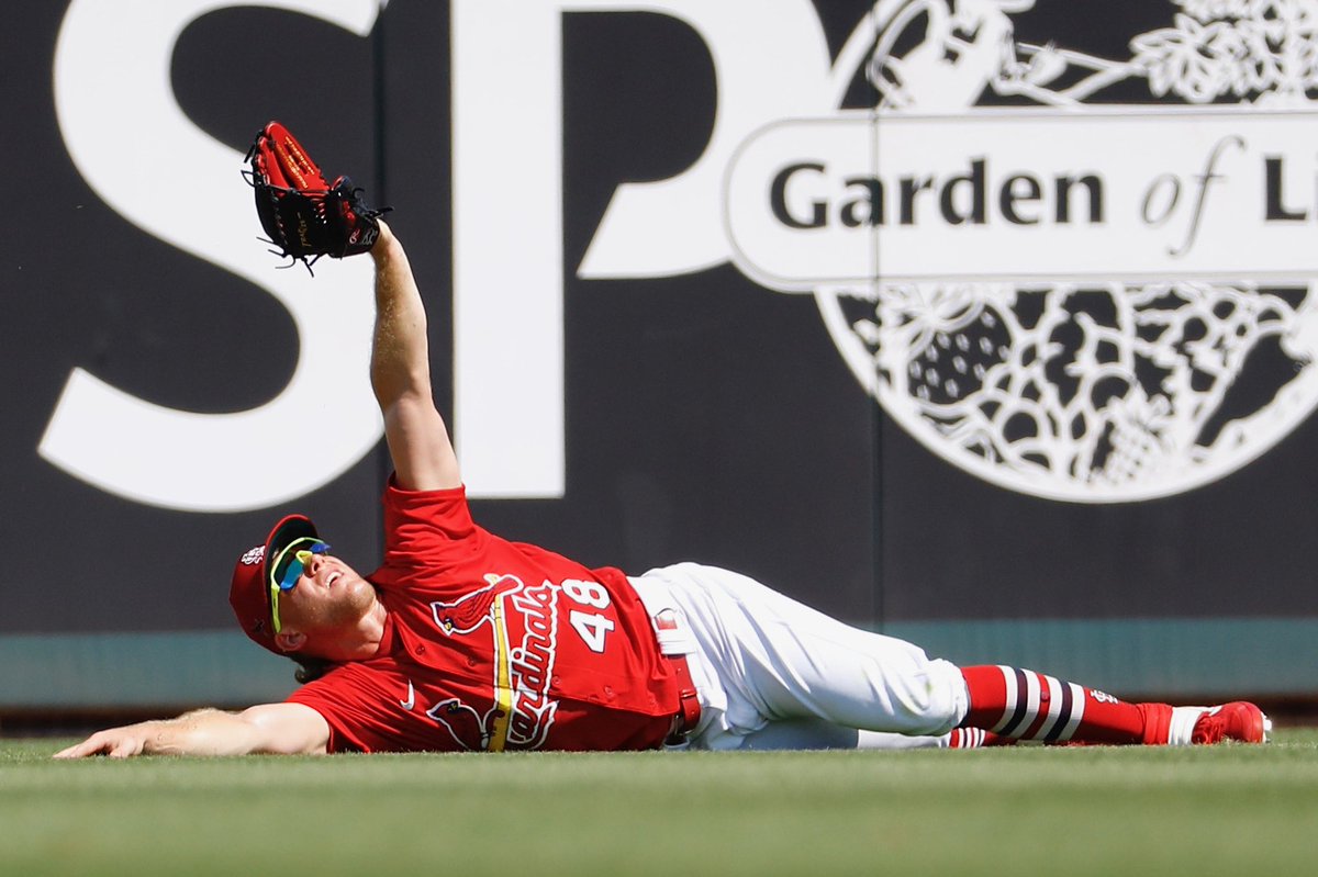 Cardinals's tweet photo. It’s not a bird. 
It’s not a plane. 
It’s @aybaybader! https://t.co/iDyODWTBga