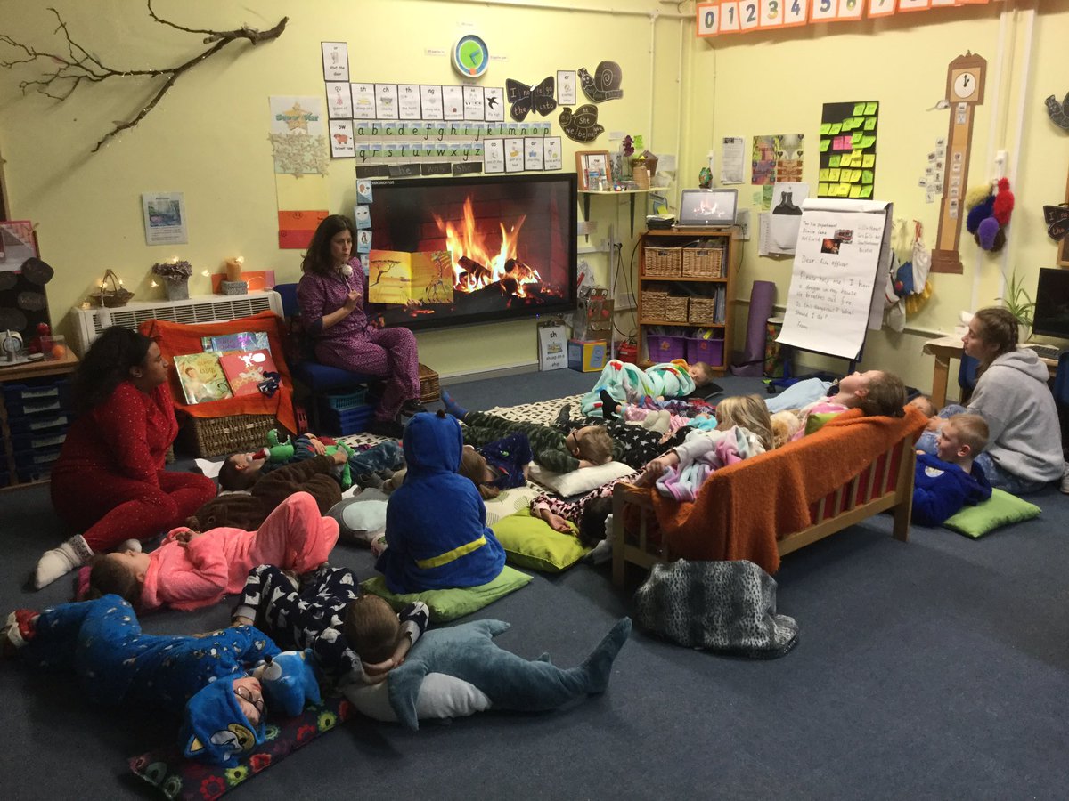 LittlemeadEYFS's tweet photo. We loved having our Reception children back in school in their pyjamas this evening for bedtime stories and chocolate milk. #WorldBookDay2020 #BedtimeStories @LittleMeadP https://t.co/jxxAjiAmGU