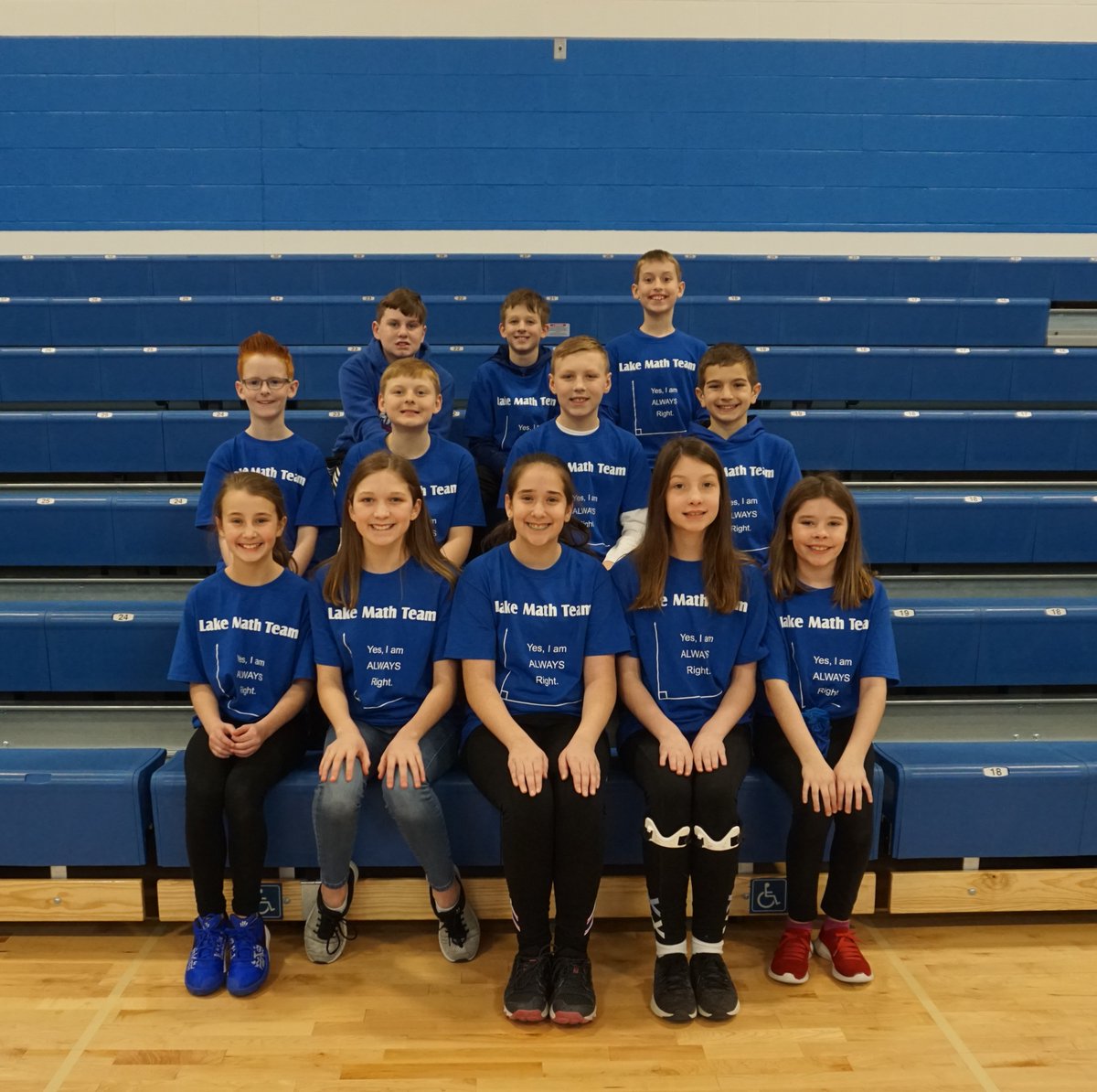 PrincipalBruner's tweet photo. We are wishing our Lake Elementary 5th and 6th grade math teams the best of luck at the GCCTM math tournament. You have been working hard "calculating" and collaborating. #greatatlake https://t.co/JxymOkbcub