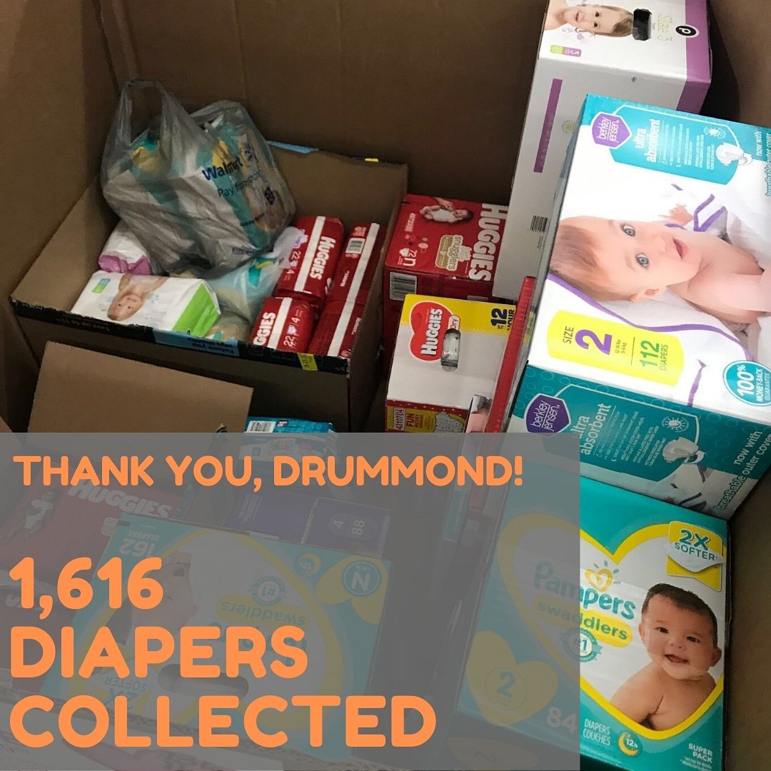 jaxdiaperbank's tweet photo. Thank you Drummond Press for collecting 1,616 diapers and supporting our Founder's first diaper drive benefiting @GatewayCS!
#diaperneed #enddiaperneed #jaxdiaperbank #diaperon #diaperbank #NDBN #jacksonville #nonprofit #diapers https://t.co/NnW375wQlM
