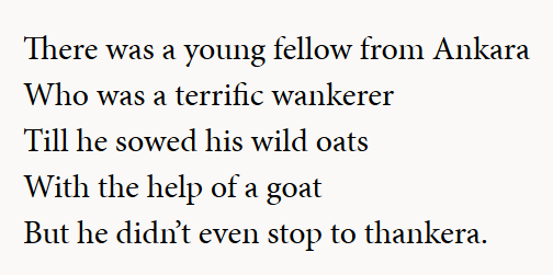 Who else do you expect to win The Spectator's prize for Offensive Poetry about Turkish President Erdogan than its own former editor Boris Johnson?  http://archive.is/fkjic 