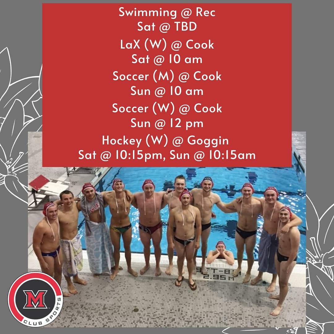 This weekend is jam packed with home events! Get out and support our Club Sports Teams! #redefiningthestudentathlete #goredhawks