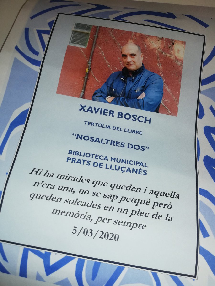 MovemPrats's tweet photo. Interessant tertúlia del Club de lectura amb en @xavierbosch  #PratsdeLluçanès #Lluçanès https://t.co/SRD1PEO8S4