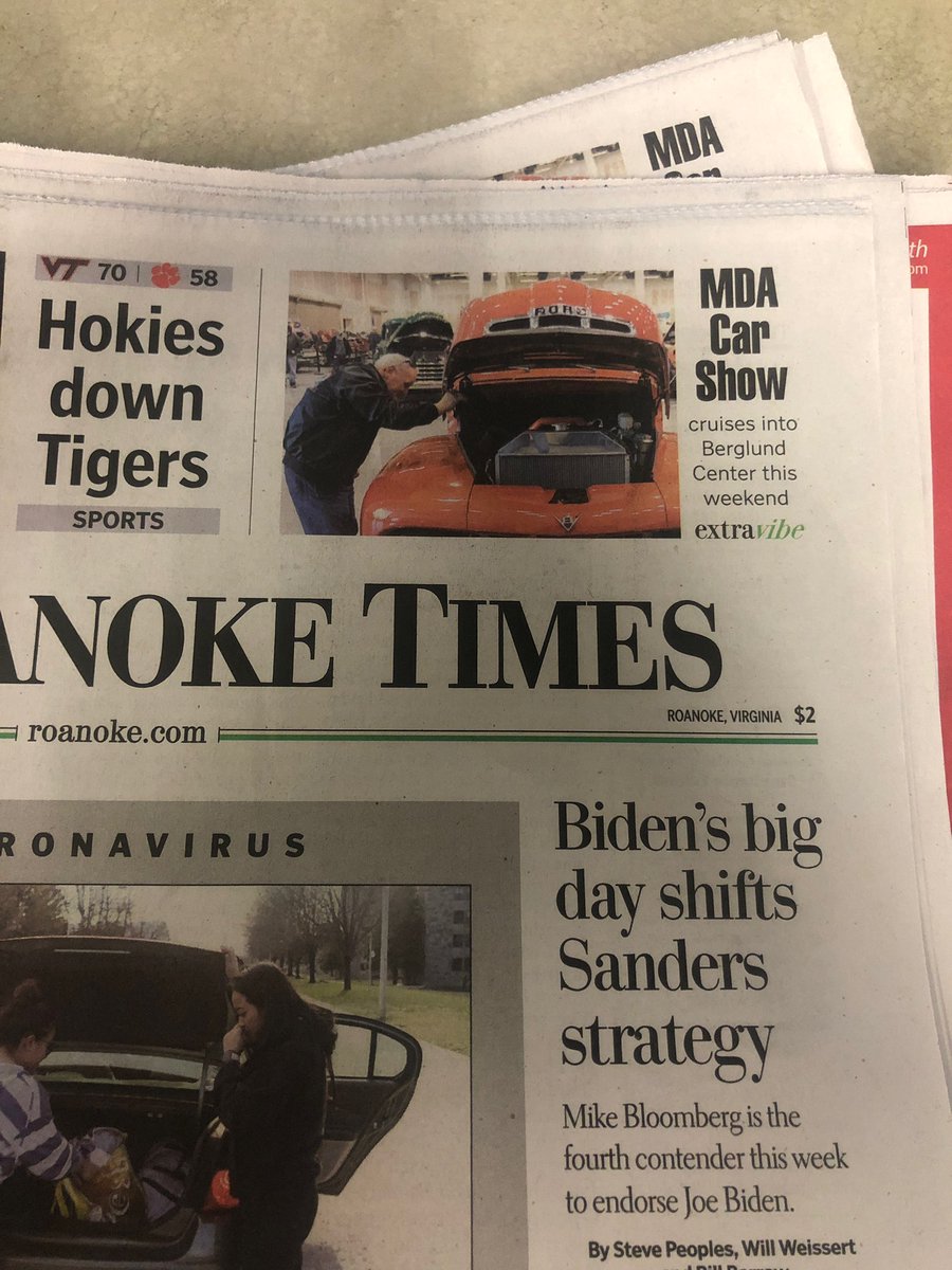 Made the front page of <a href="/roanoketimes/">The Roanoke Times</a> for the #mdashow 👍🏻🙌🏼🔧
