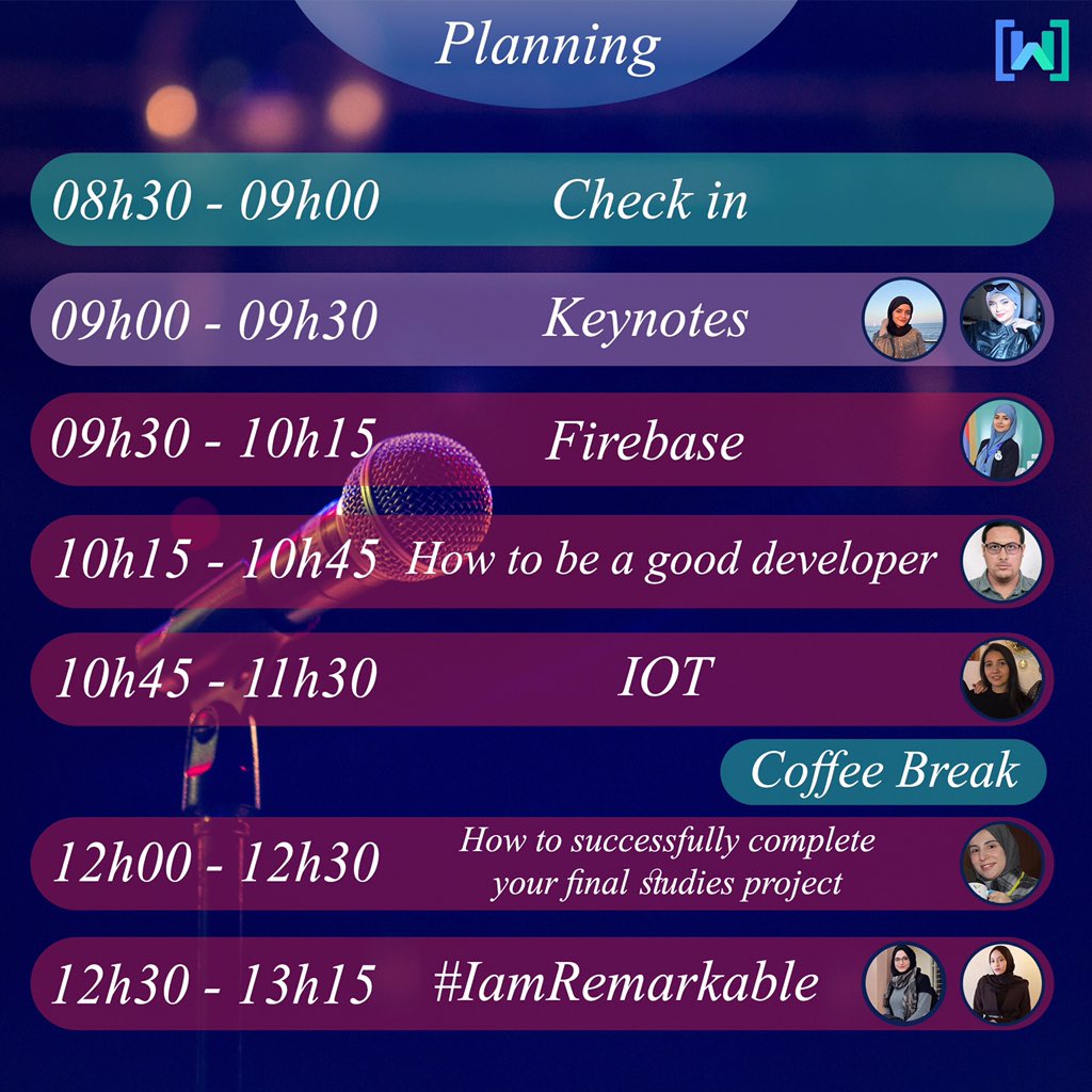 #IWD2020

Here is our planning for our IWD’20 event ! 

Registrations link ⤵️⤵️⤵️

meetup.com/fr-FR/GDG-BBA/…

#GDGBBA_Family
#GDG_BBA
#WTM_BBA