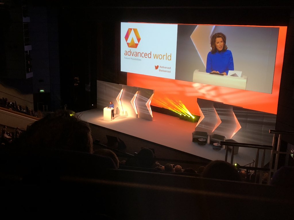 Rachadelic's tweet photo. Enjoyed attending &speaking at #AdvancedWorld conference at Birmingham ICC today. Our #legaltech panel wasn’t on this massive stage with the likes of host Natasha Kaplinsky, we were a breakout session, which was obviously smaller but more interesting... & noone took any photos! https://t.co/ZzAeOtvzQm