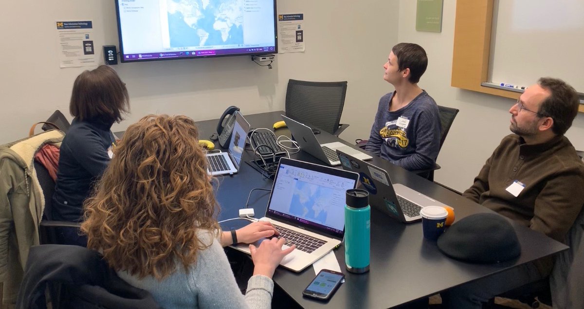 umichTECH's tweet photo. #MichiganIT staff are hard at work on great ideas at #HacksWithFriends. What is your team's hack? Read the pitches: https://t.co/ne82v8fZ11 https://t.co/PXgOicS4HG