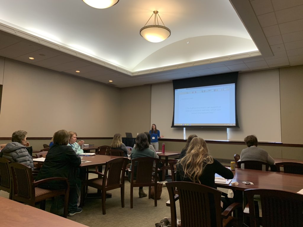 Thank you Kelly Link from <a href="/innovativeos/">Innovative</a> for presenting on Wellness in the Workplace at our annual conference.  #retainingemployees #wellness