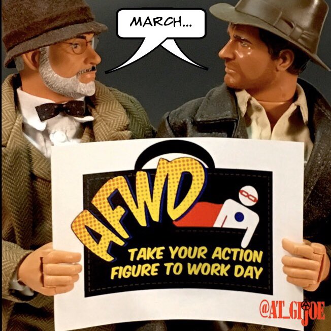 AT_GIJoe's tweet photo. My favorite action figures are just reminding you of @AFWorkDay tomorrow.
#afwd2020 #afwd #actionfigureworkday #actionfigureworkday2020 #takeyouractionfiguretoworkday #takeyouractionfiguretoworkday2020 #gijoe #adventureteam #indianajones #wonderwoman #theincrediblehulk https://t.co/2OoxnXj0K2