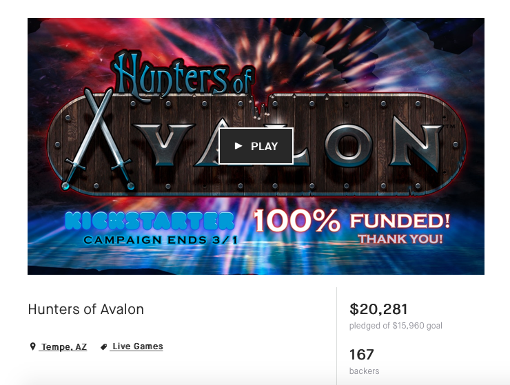 huntersofavalon's tweet photo. #Throwback to earlier this week when our #Kickstarter funded!! (We actually ended at 127% funded after unlocking several stretch goals!) 
#tbt #throwbackthursday #dnd #dungeonsanddragons #huntersofavalon https://t.co/25yRC2PX9h