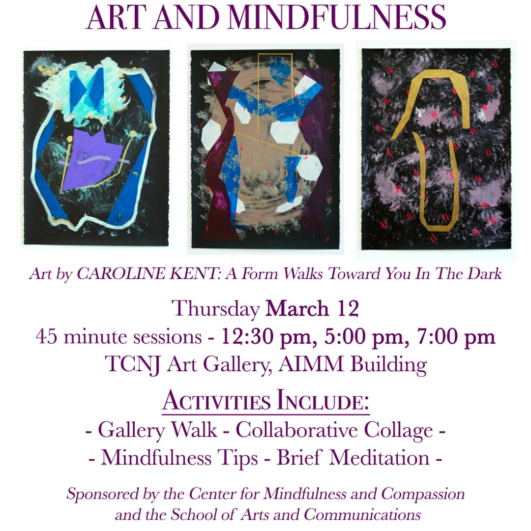 TCNJartdept's tweet photo. Art and Mindfulness!

Learn about and practice meditation, participate in collaborative collage and tranquil gallery walks! Brought to you by the TCNJ Center for Mindfulness and Compassion and the TCNJ School of the Arts and Communication https://t.co/IuaHfGlB7A