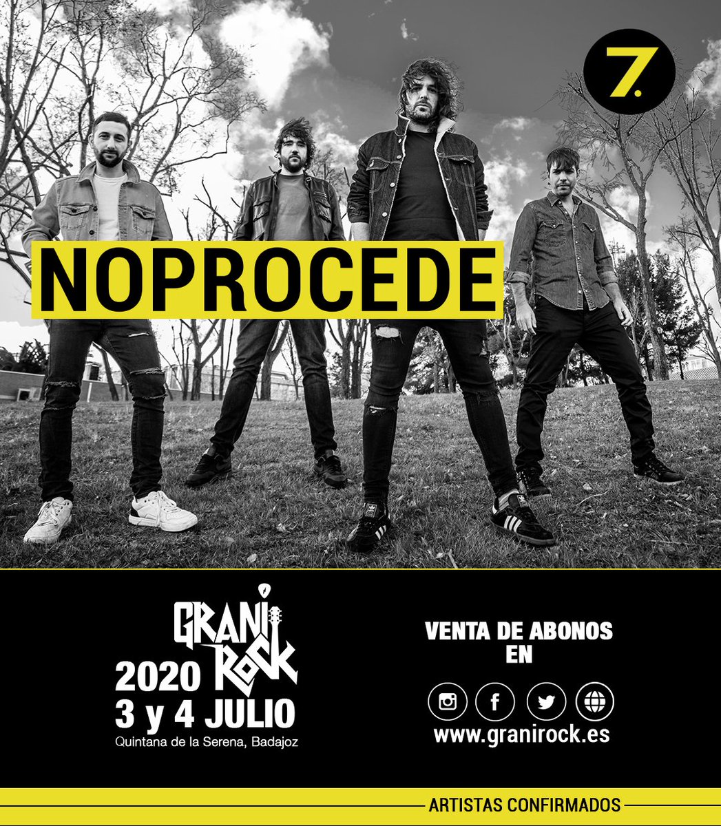📯PRIMERAS CONFIRMACIONES 

Descalzas + The Buzzos + Noprocede (Ganadores del Bellota Rock)

🎟Últimos abonos de 34 €🎟 

Entradas #sincomisiones en granirock.es👈