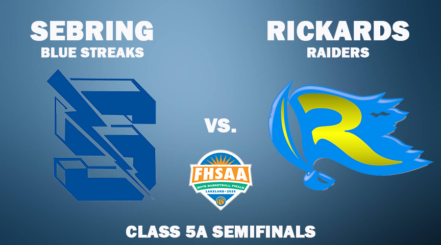 FHSAA's tweet photo. #FHSAAChampionships 🏆- Boys Class 5A 🏀Semifinal #1 is underway...
#Sebring vs. #Rickards
🏟️https://t.co/byIk3a1QkD
🎟️https://t.co/JJRvXJ3swx
💻https://t.co/CIJkMkc9Db
📊https://t.co/YSQHyAbQie https://t.co/tVmrmqJfeL