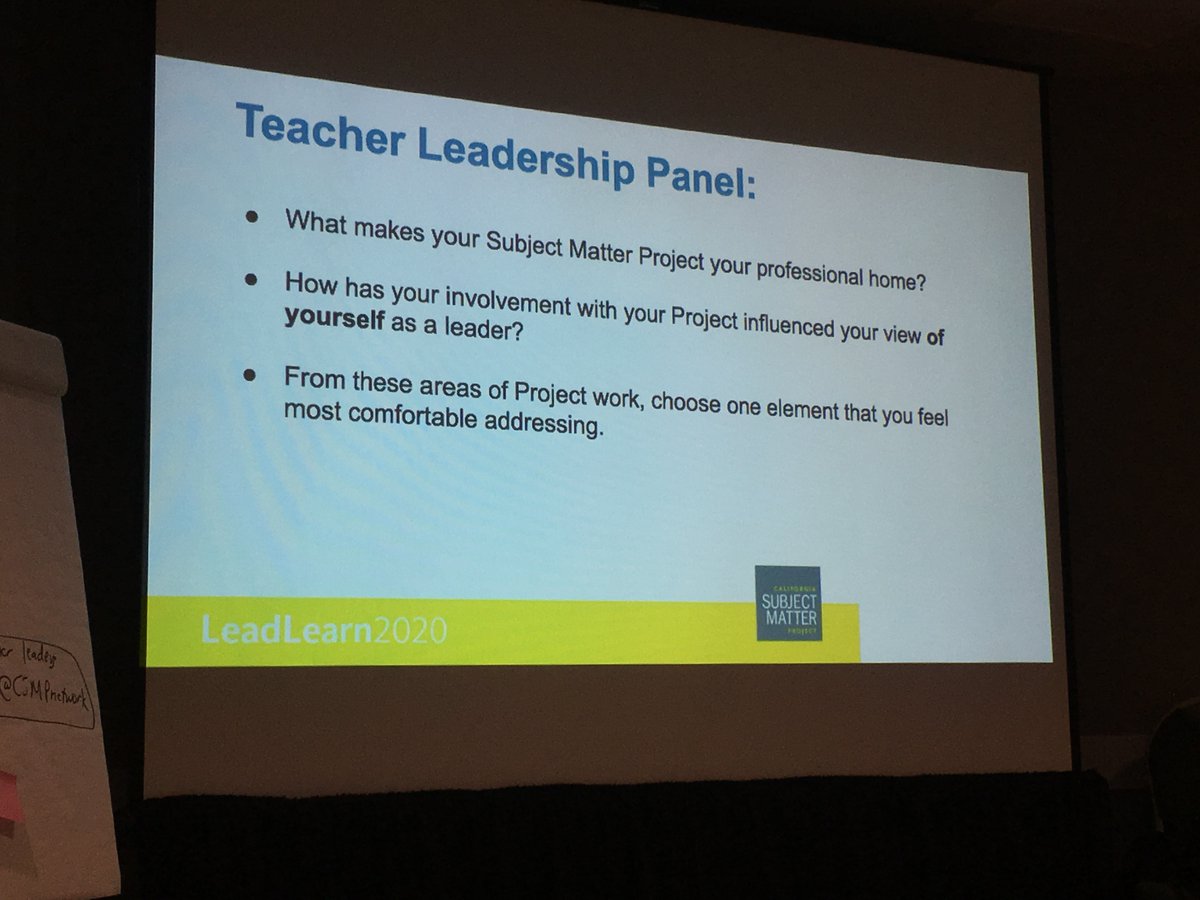 CRLP_UCSD's tweet photo. The power and potential of #TeacherLeaders in our P-16 classrooms.

@UCSDCREATE's California Subject Matter Project's teamed up at #LeadLearn2020 to share our approaches to TL recruitment and development.

Highlight: Hearing from each TL on the panel. #EdgeEffects in action. https://t.co/tXld0Md7T7