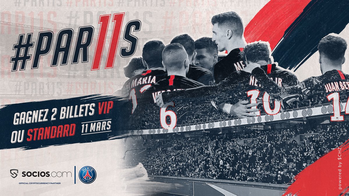 socios's tweet photo. 🔴Étant partenaire du @PSG_INSIDE, nous devons soutenir l’équipe dans les moments décisifs, mais nous ne pouvons pas le faire sans vous. 

🔵Afin de remporter 2 billets VIP ou 2 billets standard:

✅Postez une photo en tenant une pancarte disant #PAR11S 
✅Follow 
✅RT https://t.co/KfdecjKqnO