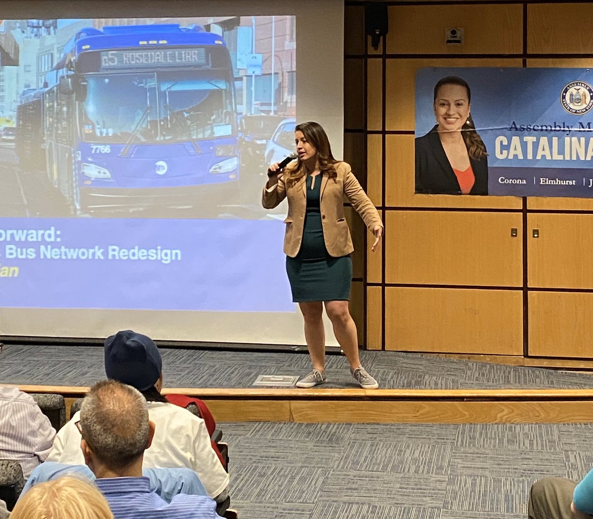 CatalinaCruzNY's tweet photo. TY @MTA @RidersAlliance &amp; our neighbors for coming to our Queens Bus Redesign meeting. Lots of updates &amp; feedback to ensure the MTA understands the needs of our community. We are committed to ensuring the final plan reflects all of our needs! #Corona #Elmhurst #JacksonHeights https://t.co/SELkDbfmt7