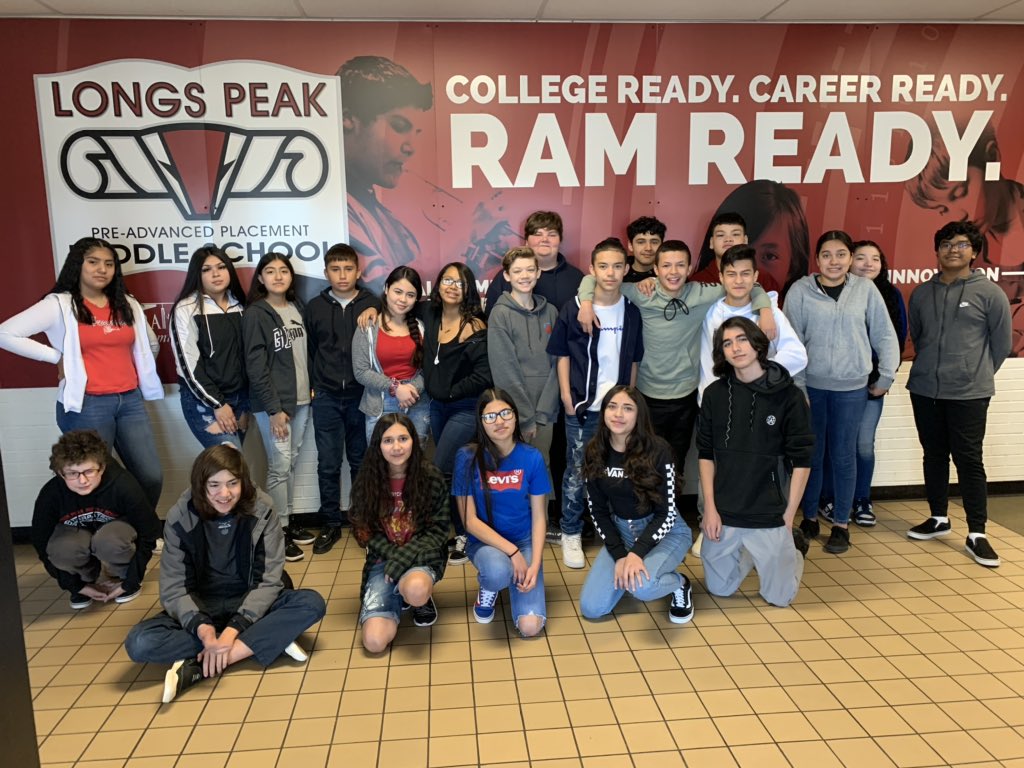 Longs Peak Rams are on their way to being Trojans. Congratulations to our students who were selected to STUCO, HSB, and MBSA at Longmont High School. Taking High School Transition by #StVrainStorm #LPMSRamReady <a href="/LHSTrojanWay/">LHSTrojanWay</a> <a href="/longs_peakms/">Longs Peak Middle School</a> <a href="/LHS_MBSA/">Longmont High MBSA</a>