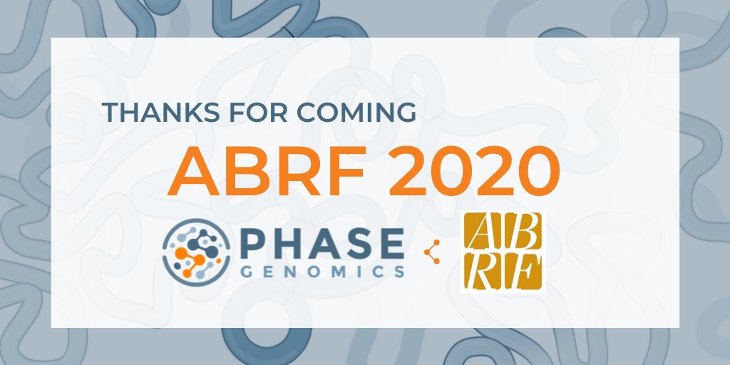 PhaseGenomics's tweet photo. Thank you for visiting our booth at #ABRF2020! We had a great time and hope to see you again next year 🏝️ https://t.co/DVCTJGVLtE