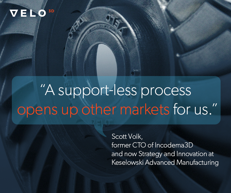 VELO3DMetal's tweet photo. Eliminating constraints like support structures gives many parts a new business case for metal #additivemanufacturing. Learn more in our whitepaper: https://t.co/zJuAvaEess @propulsiongurus @stratasysdirect @protolabs #manufacturing https://t.co/COx6GhNREz