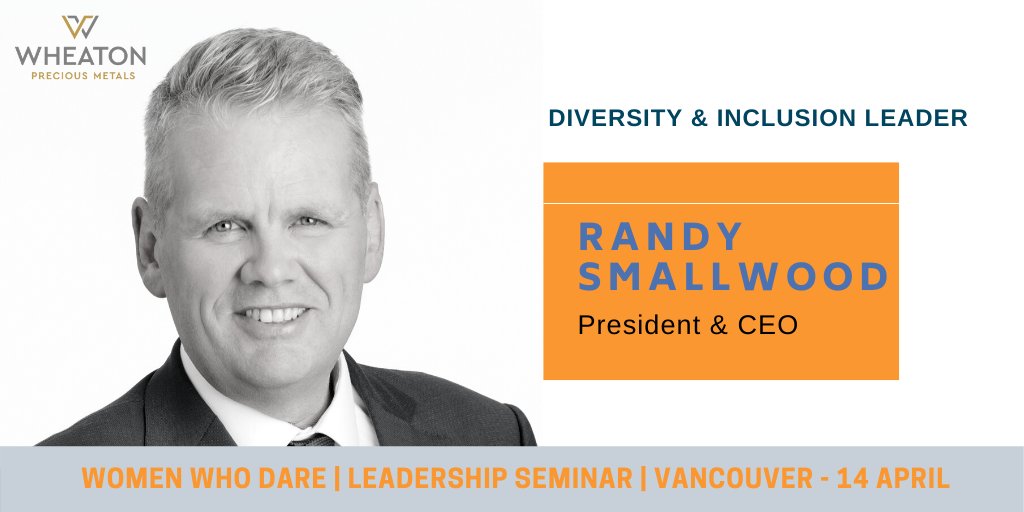 Women Who Rock (@womenwhorockwwr) on Twitter photo Our Diversity & Inclusion Leader- Randy Smallwood, President & CEO of Wheaton Precious Metals, proudly sponsors Women Who Dare Leadership Seminar - Vancouver, April 14.
#Wheaton_PM <a href="/Wheaton_PM/">Wheaton Precious Metals</a> #Diversity #Inclusion #Mining Our Diversity & Inclusion Leader- Randy Smallwood, President & CEO of Wheaton Precious Metals, proudly sponsors Women Who Dare Leadership Seminar - Vancouver, April 14.
#Wheaton_PM <a href="/Wheaton_PM/">Wheaton Precious Metals</a> #Diversity #Inclusion #Mining