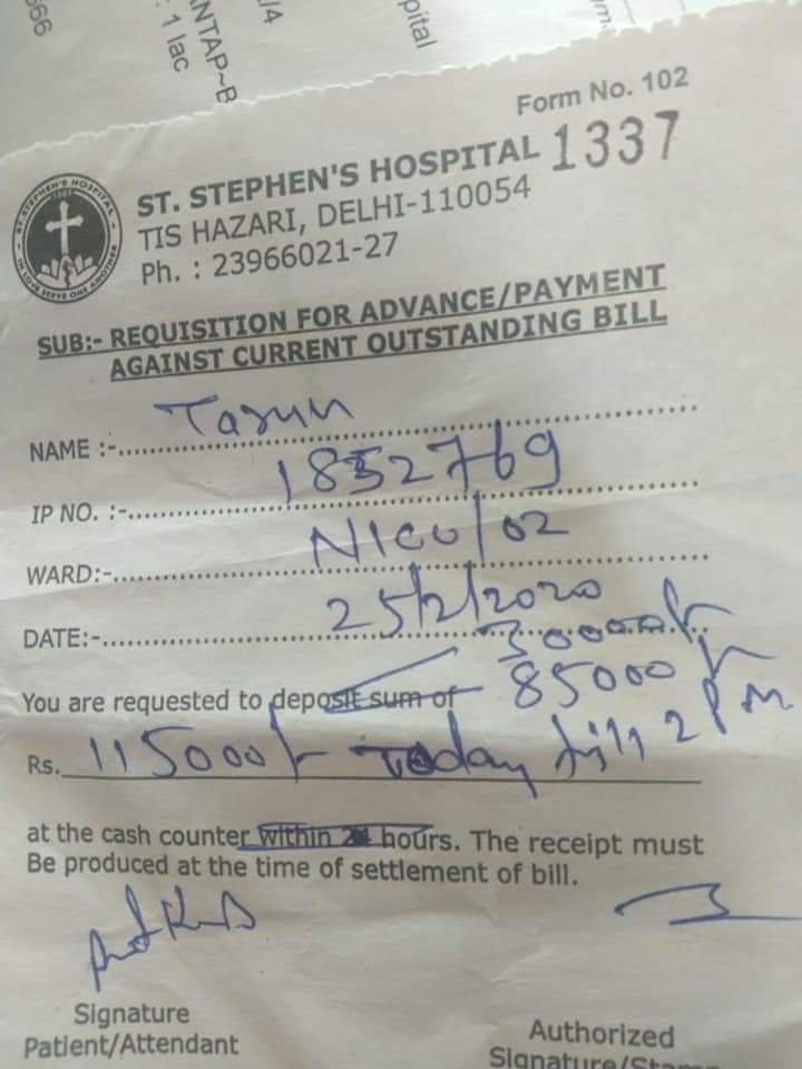 iAbhiAcharya's tweet image. #TejSingh is battling for his life in Hospital #DelhiVoilence 

URGENT Surgery and they have no money 

Appeal to All  - @CrowdKash will release 1 lac asap. Please consider #donating for him as need 

Tej Singh, IFSC UBIN0564583 SB A/c #645802010010006
@InternetYodha