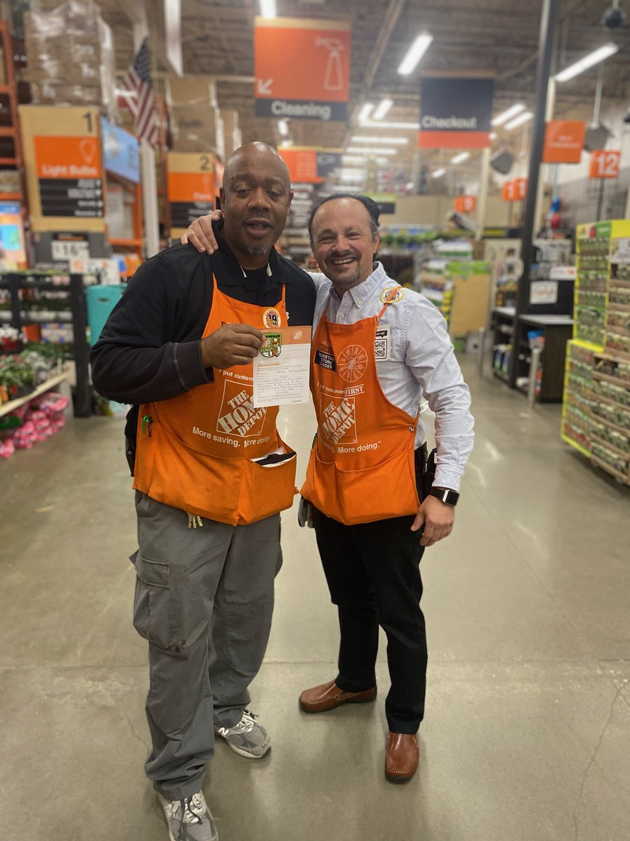 Recognizing Mr Butler for all the hard work that him and his team put in to make sure the store is grand opening ready thank you for all you do sir 👍 <a href="/PaulDeveno/">Paul Deveno</a> <a href="/OrrinBurkett/">Orrin Burkett</a> @thd0063 <a href="/jasonbaker01/">jason baker</a>