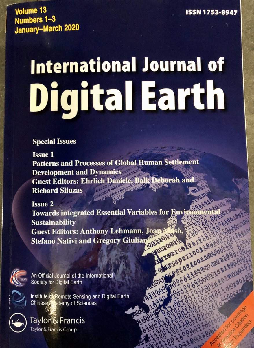 greggiuliani's tweet photo. Just received today a copy of the SI on #EssentialVariables I co-authored with @joanma747 @lehmanth and S.Nativi. Thank you @is_digitalearth @tandfonline for your support! #eo4impact #digitalearth @unige_ise @sciences_UNIGE @GEOSEC2025 @EU_ScienceHub @CREAF_ecologia https://t.co/GXq2FaFtcl