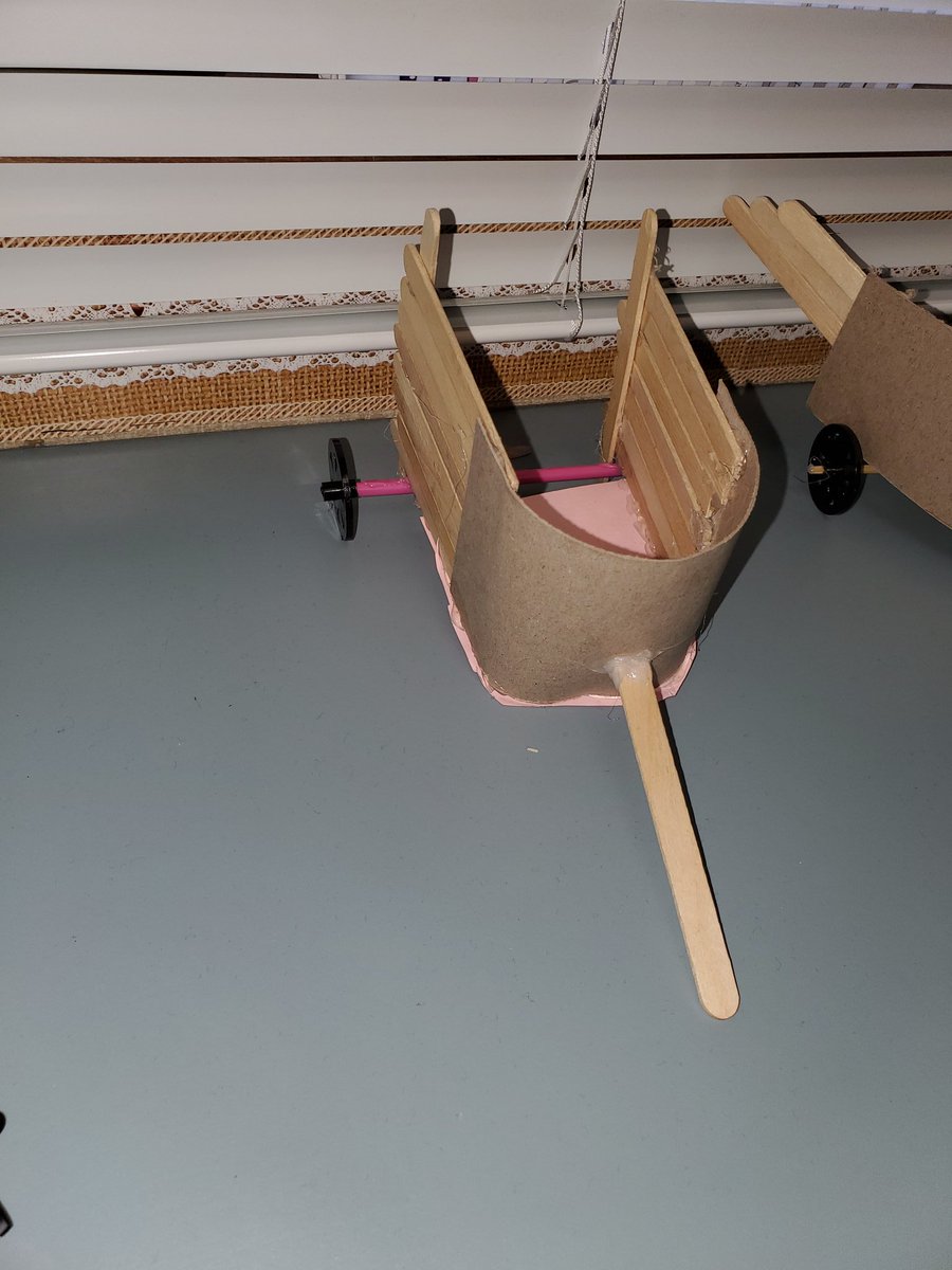 Sdaniel31's tweet photo. After completing a unit on Ancient Civilizations, my students completed a STEM challenge. They designed and created chariots. So much fun! #CastleSteam https://t.co/p2xgb6616o