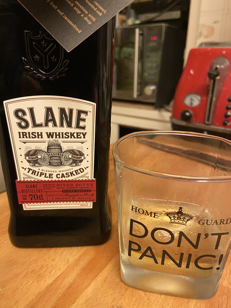 Medicinal shot taken! <a href="/slanewhiskey/">Slane Whiskey</a> #coronavirus