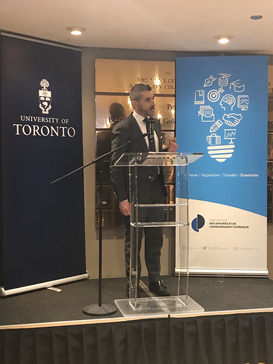 It was a pleasure attending last nights event hosted by <a href="/BHERCanada/">BHER Canada</a>. I got to connect with like minded individuals and hear Minister <a href="/RossRomanoSSM/">Ross Romano</a> speak about innovation! Thanks for hosting <a href="/UofT/">University of Toronto</a>.