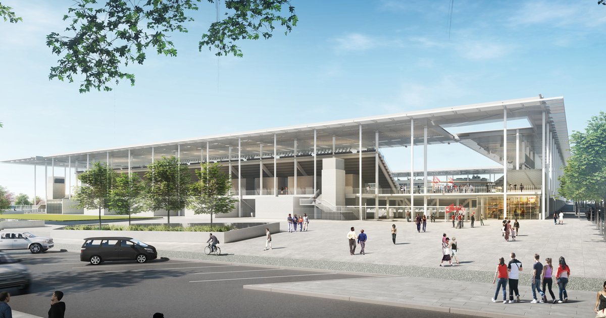 stlCITYsc's tweet image. Our City. Our Home. ⚜⚽️ 

From the elevated plaza on Market Street to the larger openings in the stadium façade and massing, this @mls stadium is designed to have a strong presence and organic connection to the surrounding city. #MLS4THELOU