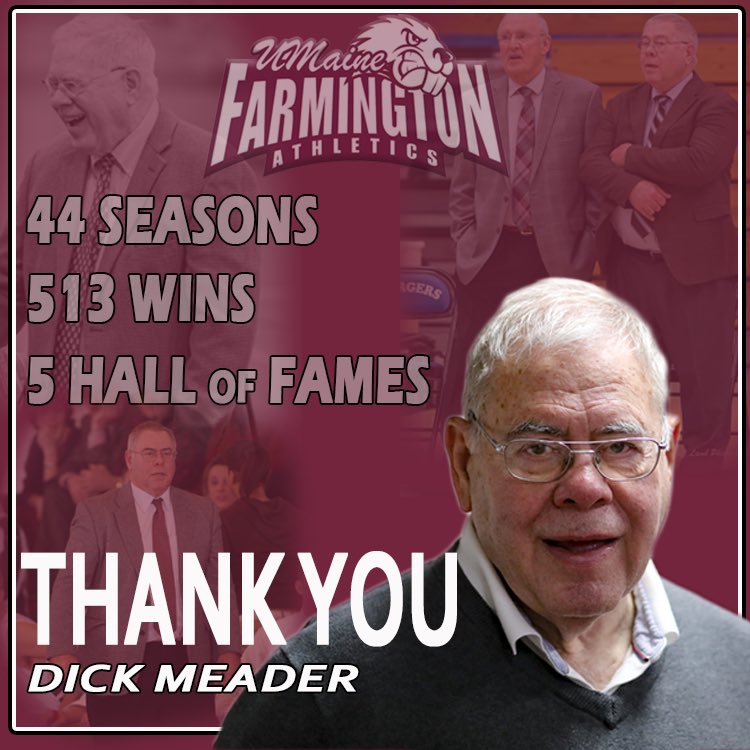 UMFathletics's tweet image. Collegiate Basketball Coaching Legend Dick Meader to Retire. Thank you Coach! @tcterriers @nacathletics @d3hoopsville @d3sports @espn @ncaad3 @DukeMBB @DickieV @espn @therealboeheim @OrlandoMagic