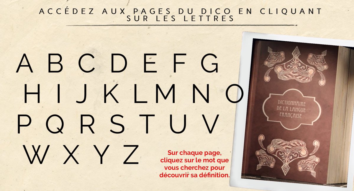 Vous l’attendiez ? Le voilà, le Dictionnaire vivant de la langue Française coécrit par <a href="/mala6_e/">Mala6se</a> et les élèves de @CarolynTlse est sorti : des mots vivants se définissent eux-mêmes et d’autres passent le casting pour jouer ds « Complot dans l’Dico »
view.genial.ly/5e172bca3cf83c…
