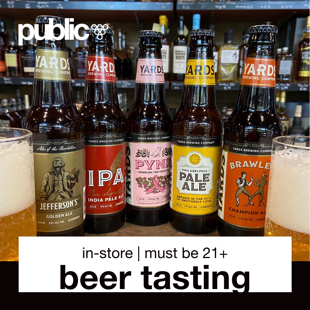 publicprinceton's tweet photo. 🚨 beer sampling 🚨 Stop by today to sample some tasty brews from our friends @yardsbrew! See you there!  In-store | must be 21+
cheers!🍻
•
#YardsBrew #DrinkPhilly #CraftBeer #BeerLover #BringYards #YardsBrewery #PaleAle #IPA #BeerMe #PrincetonNJ #BeerSampling https://t.co/gFq0OMyt6o