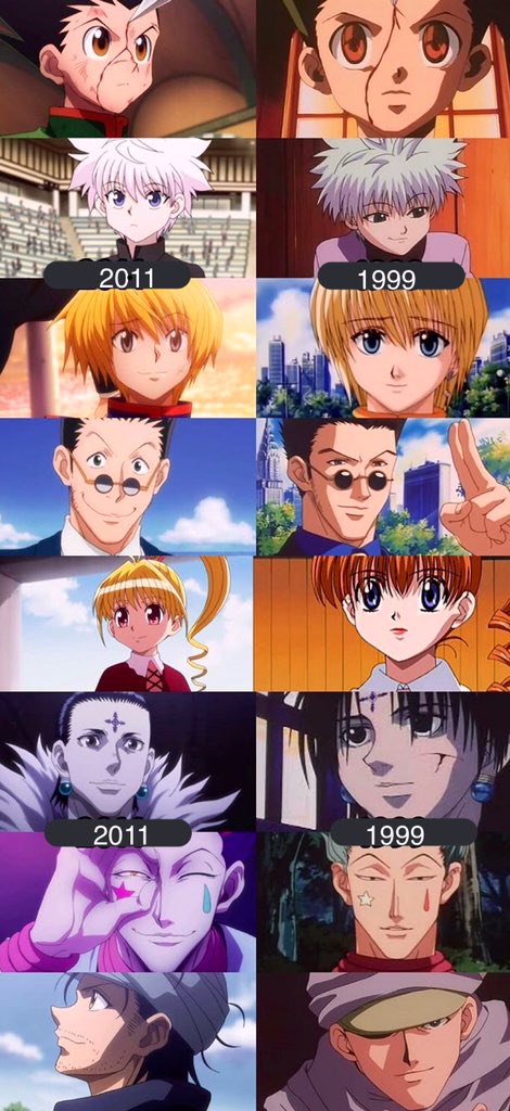 Hunter x Hunter on X: Hunter x Hunter (2011 vs 1999)