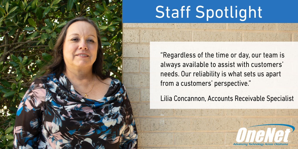 OneNetOK's tweet image. Whether she is at a country music concert or traveling the world, OneNet&apos;s accounts receivable specialist lives her life to the fullest. Learn more about Lilia and how she serves OneNet customers: bit.ly/2XREOPU
#WeAreOneNet