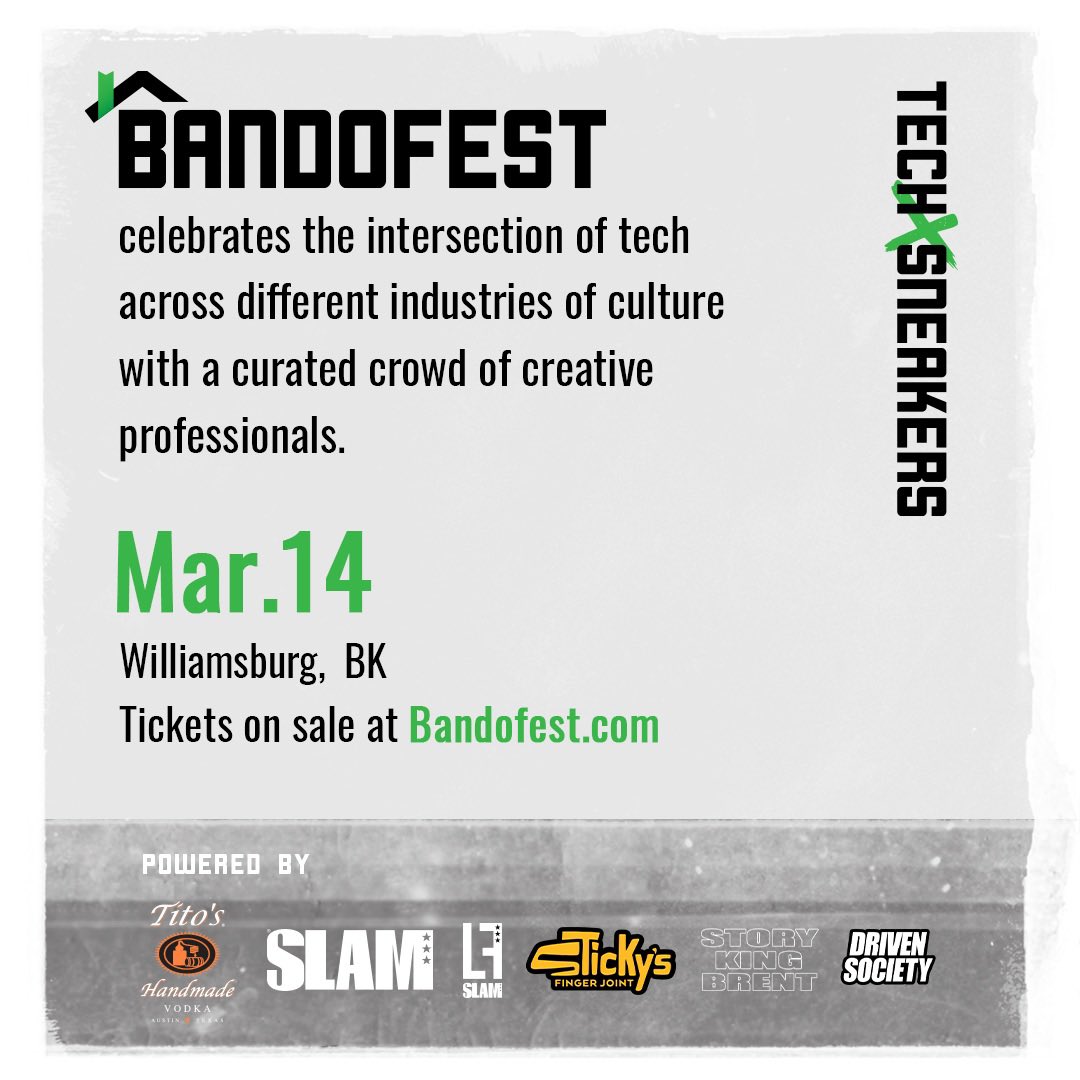 Open bar, free food, and your best friends from Twitter! 🏚

Tickets on sale at Bandofest.com