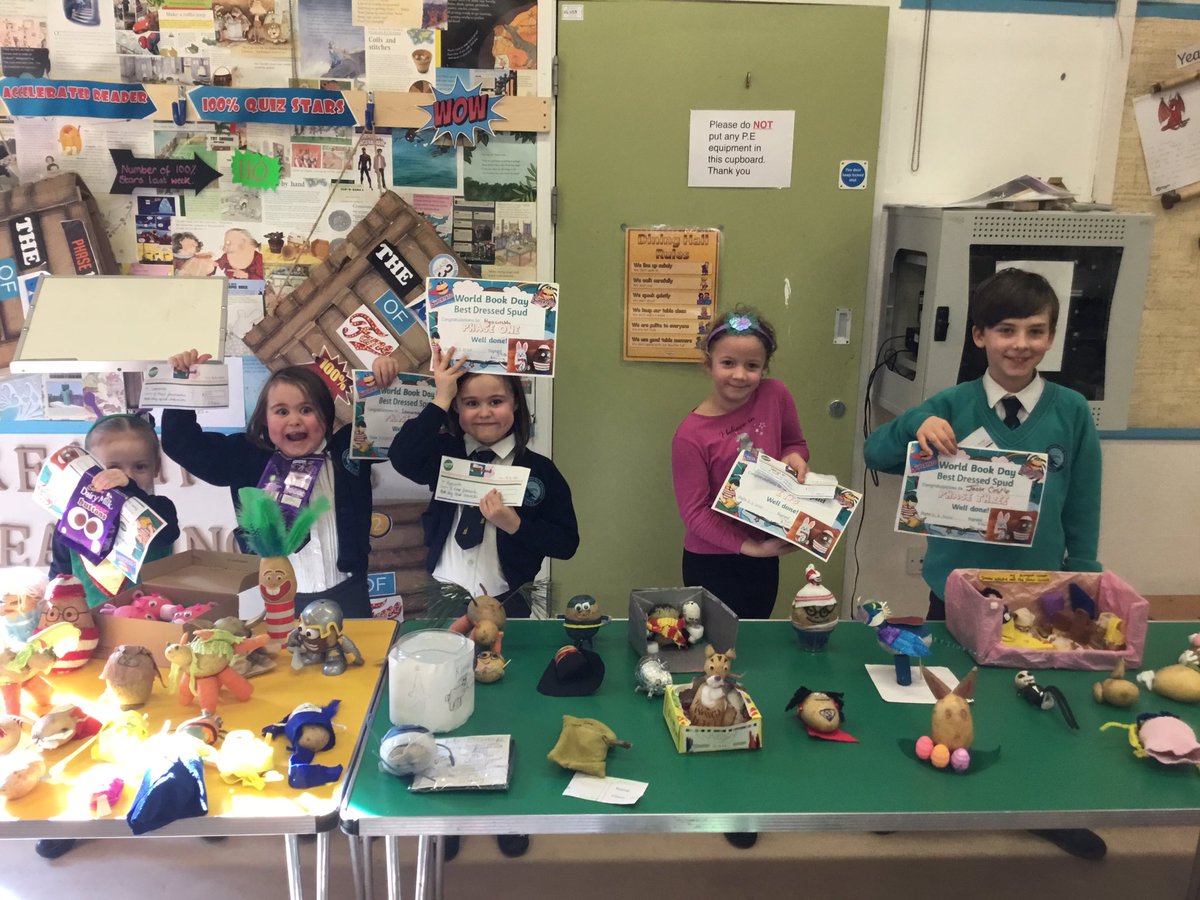 Well done to all at Pensans School today who dressed up and created the most amazing book character spuds. They were very hard to judge!!#WorldBookDayUK <a href="/PensansSchool/">Pensans School</a> <a href="/tpacademytrust/">Truro and Penwith Academy Trust</a>